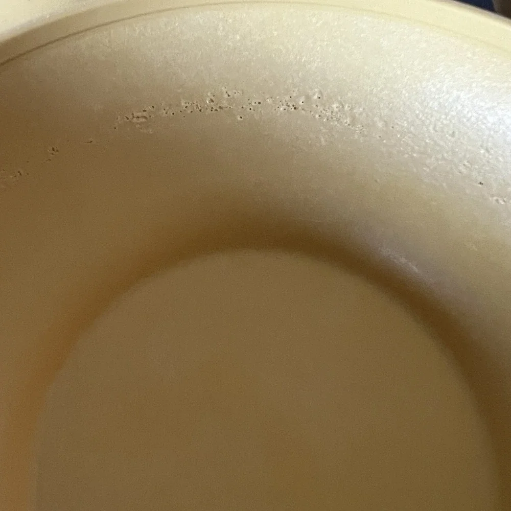 Set of 5 Tupperware Harvest Gold Yellow Cereal Salad Bowls 890 Vintage Stackable